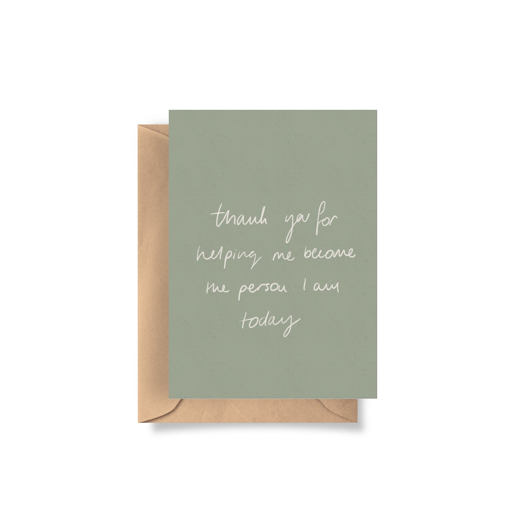 'Thank You For Helping Me' Card – Birmingham Stationery Co